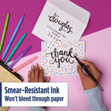 Paper Mate Flair 0.7mm Dual Brush Felt Tip Pens   8 per pack