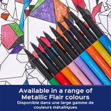 Paper Mate Flair 0.7mm Metallic Felt Tip Pens   6 per pack