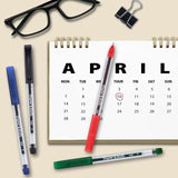 Paper Mate Jiffy Gel Pouch Assorted   4 per pack