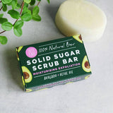 Paper Plane Avocado Solid Sugar Scrub Bar
