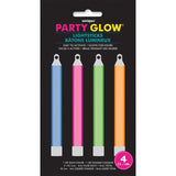Party Glow 10cm Light Sticks   4 per pack
