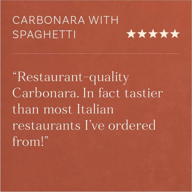 Pasta Evangelists Carbonara Spaghetti Dinner for 2 Kit