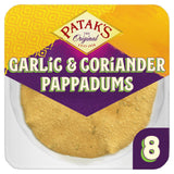 Patak&amp;rsquo;s Garlic &amp;amp; Coriander Poppadoms x8