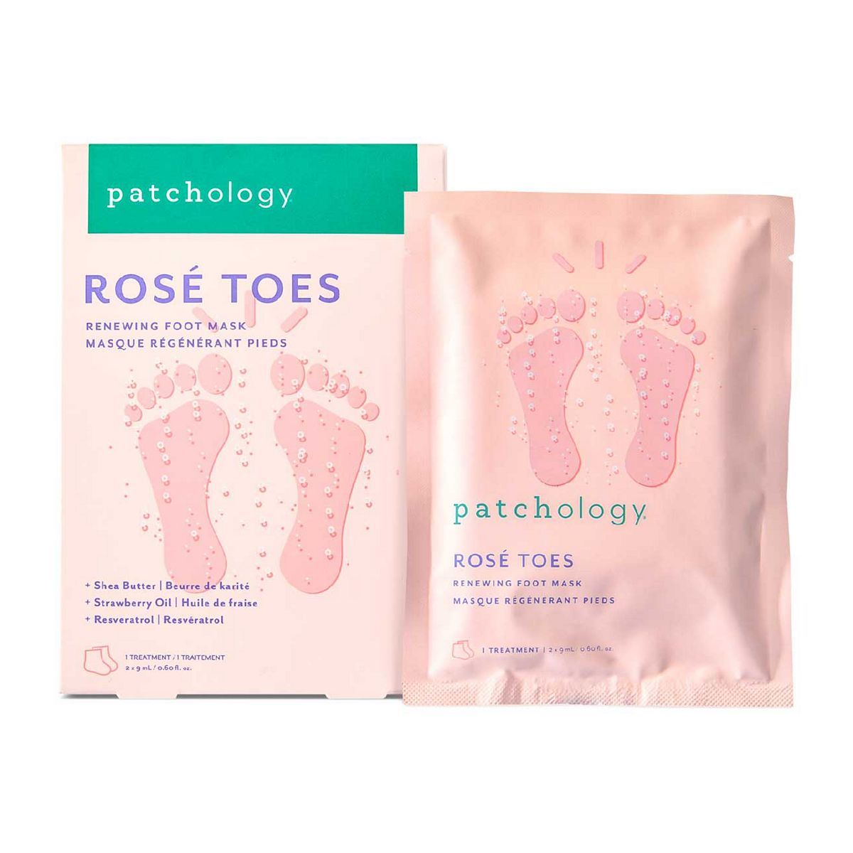 Patchology Ros&amp;eacute; Toes Renewing Foot Mask