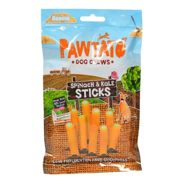 Pawtato Spinach &amp;amp; Kale Sticks Vegan Dog Treats   120g