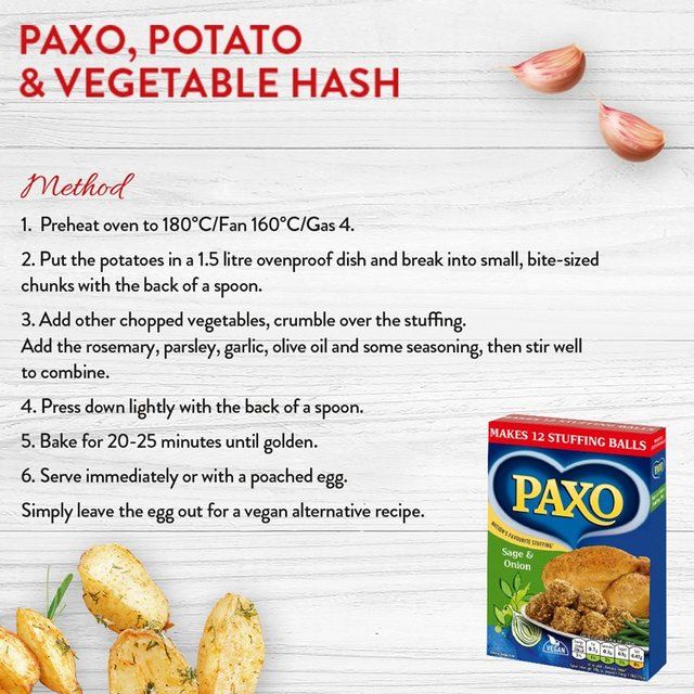 Paxo Sage &amp;amp; Onion Stuffing Mix   170g