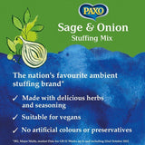 Paxo Sage &amp;amp; Onion Stuffing Mix   85g