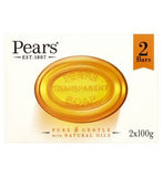 Pears Transparent Soap Pure &amp;amp; Gentle with Natural Oils 2x100g
