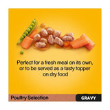 Pedigree Adult Wet Dog Food Pouches Mixed Varieties in Gravy   12 x 100g