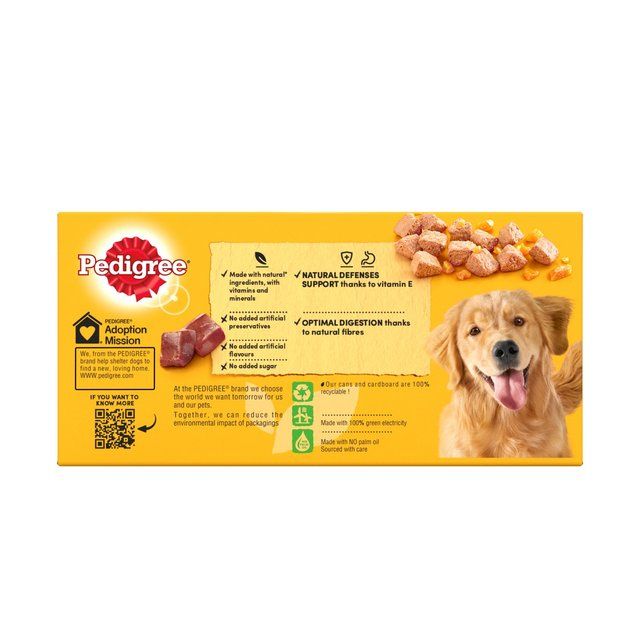 Pedigree Adult Wet Dog Food Tins Mixed in Jelly    6 x 385g