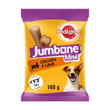 Pedigree Jumbone Mini Adult Small Dog Treats Chicken &amp;amp; Lamb Chews x4 160g