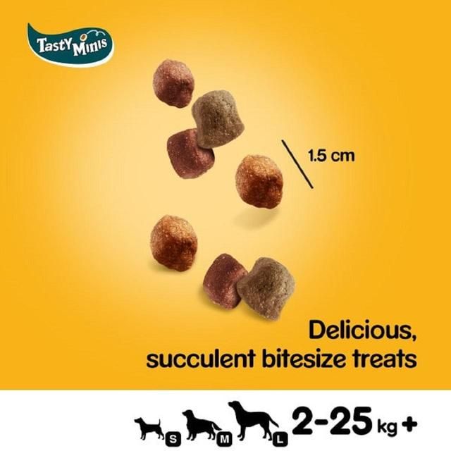 Pedigree Tasty Minis Adult Dog Treats Chicken &amp;amp; Duck Chewy Cubes    130g