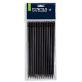 Pen &amp;amp; Gear Black Pencils with Erasers 12 Pack