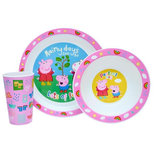 Peppa Pig Perfect Day 3 Piece PP Tableware Set