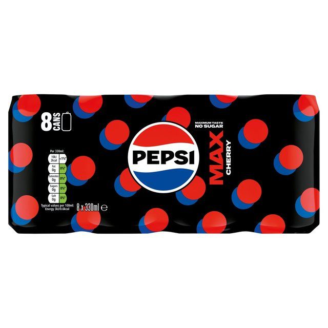 Pepsi Max Cherry   8 x 330ml