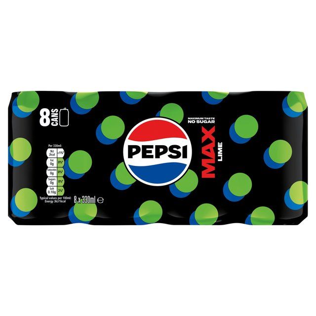 Pepsi Max Lime   8 x 330ml