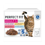 Perfect Fit Advanced Nutrition Adult Cat Food Pouches Mixed in Gravy   12 x 85g