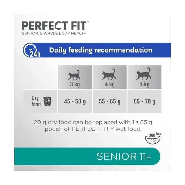 Perfect Fit Cat Complete Dry Senior 11+ Chicken   2.8kg