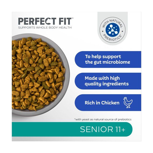 Perfect Fit Cat Complete Dry Senior 11+ Chicken   2.8kg