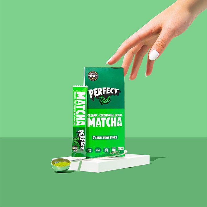 Perfect Ted Organic Matcha Green Tea Powder Sticks x7