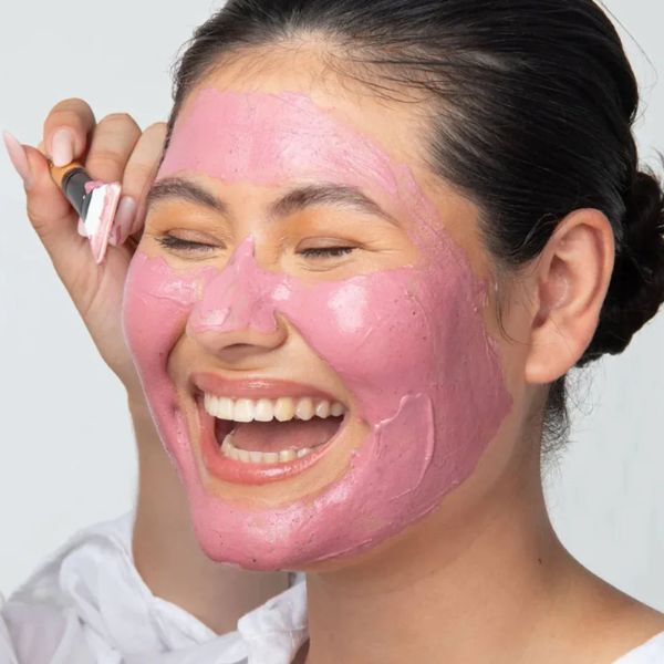 PERL Cosmetics British Pink Clay Mask &amp;amp; Illuminating Oil Set