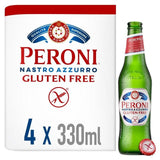 Peroni Nastro Azzurro Gluten Free Beer Lager Bottles   4 x 330ml