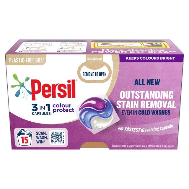 Persil 3 in 1 Laundry Washing Capsules Colour   15 per pack