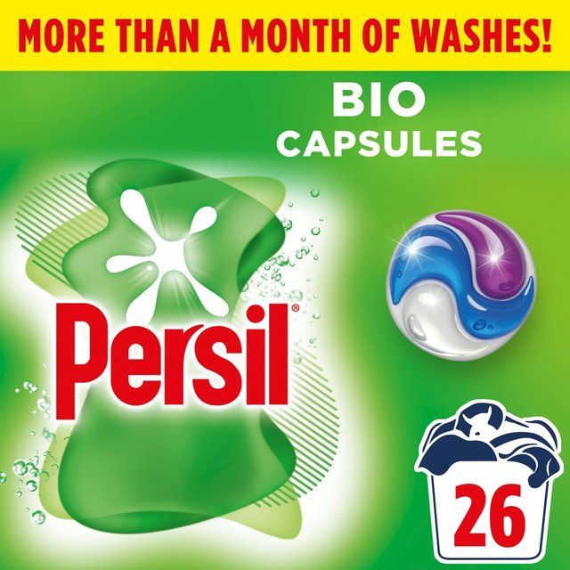 Persil Bio 3 in 1 Laundry Washing Detergent Capsules 26 Washes   26 per pack