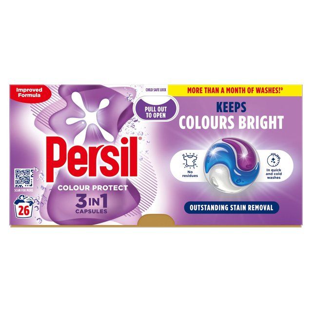 Persil Colour 3 in 1 Laundry Washing Detergent Capsules 26 Washes   26 per pack