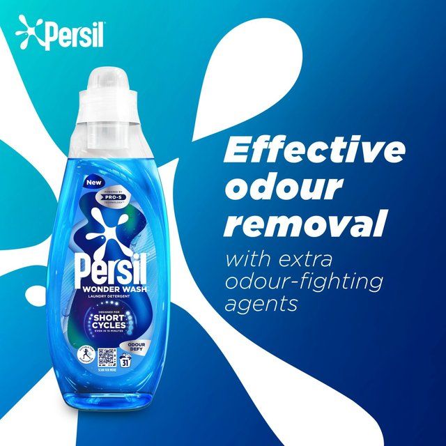 Persil Wonder Wash Odour Defy Laundry Detergent 31 Wash   837ml