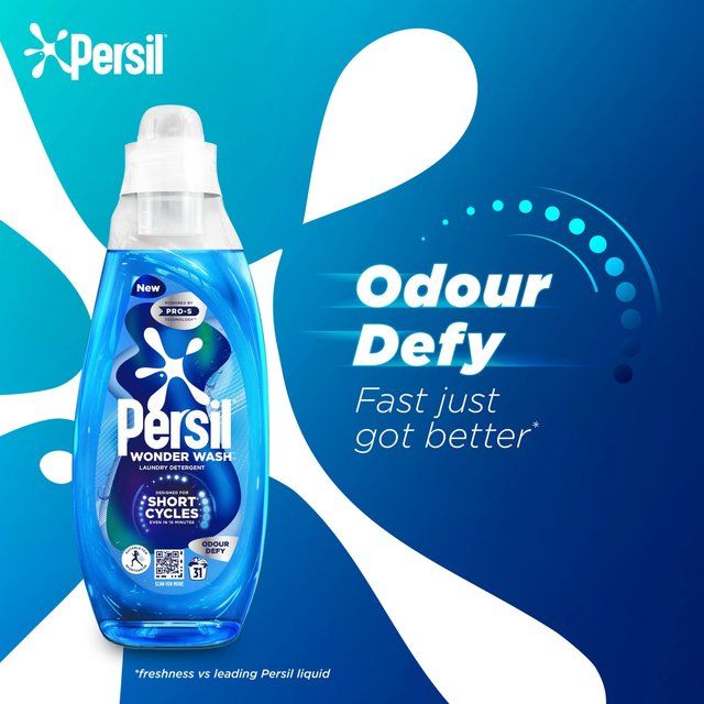 Persil Wonder Wash Odour Defy Laundry Detergent 31 Wash   837ml