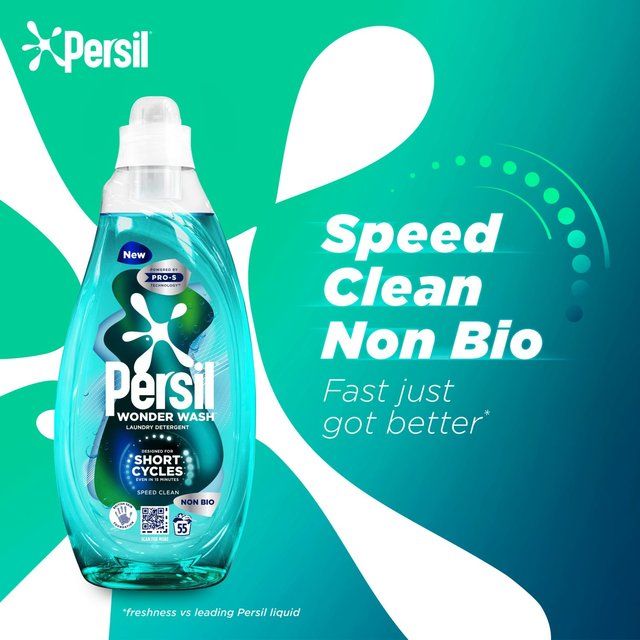 Persil Wonder Wash Speed Clean Non Bio Laundry Detergent 55 Washes   1485ml