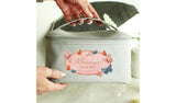 Personalised Message Butterfly Make Up Bag - Grey