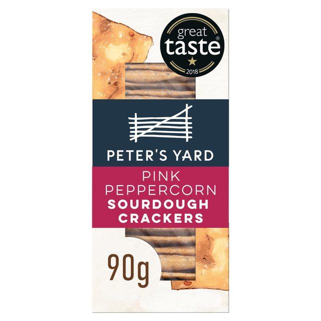 Peter's Yard Pink Peppercorn Sourdough Crackers   90g