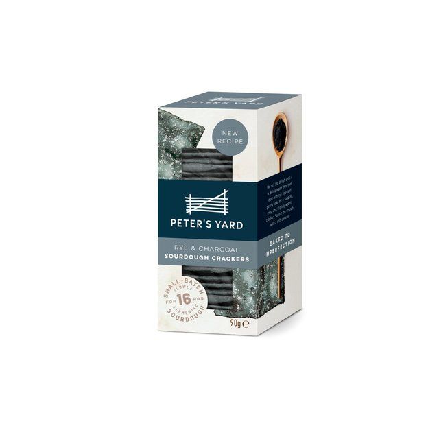 Peter's Yard Rye &amp;amp; Charcoal Sourdough Crackers   90g