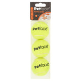 Petface Throw &amp;amp; Fetch Tennis Balls Pack x3