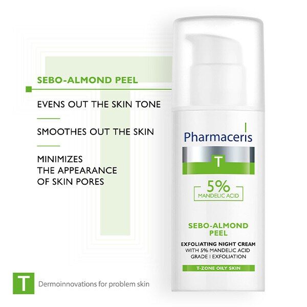 Pharmaceris T Sebo Almond Peel 5% Night Cream