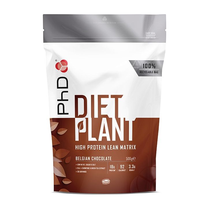 PhD Diet Plant Belgian Chocolate 500g Belgian Chocolate