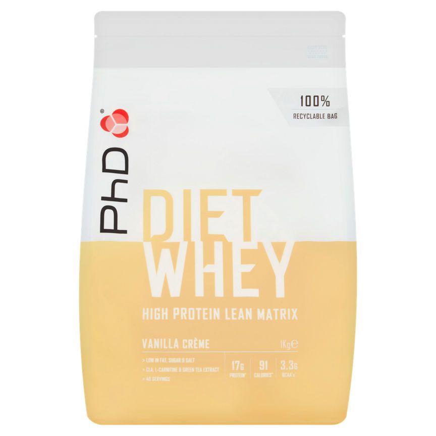 PhD Diet Whey Protein Powder Vanilla Cr&amp;eacute;me