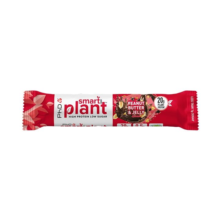 PhD Smart Bar Plant Peanut Butter &amp;amp; Jelly Protein Bars 64g