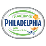 Philadelphia Vegan Almond &amp;amp; Oat Soft Cream Cheese Alternative 145g