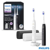 Philips Sonicare 6500 Series Electric Toothbrush, Dual Pack in Black &amp;amp; White, HX7419/01