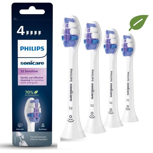 Philips Sonicare S2 Sensitive RFID White   4 per pack