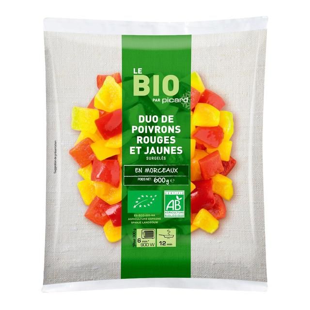 Picard Organic Red &amp;amp; Yellow Peppers   600g
