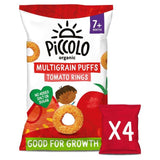 Piccolo Baby Food Tomato Puff rings Multipack Snack   4 x 15g