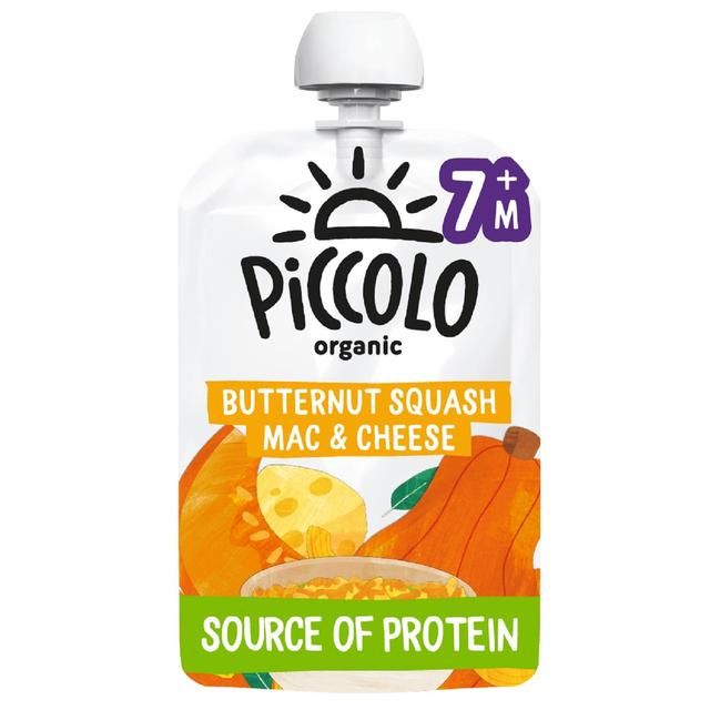 Piccolo Butternut Squash Organic Mac &amp;amp; Cheese Pouch 7 mths+   130g
