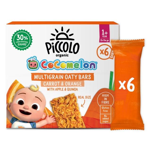 Piccolo Carrot &amp;amp; Orange Organic Mighty Oaty Bars 12 mths+   120g