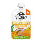 Piccolo Organic Banana, Mango &amp;amp; Pineapple Smooth 4+ Months 100g