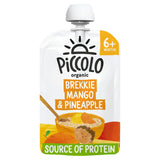 Piccolo Organic Brekkie Mango &amp;amp; Pineapple with Creamy Whole Milk Yoghurt Smooth 6+ Months 100g