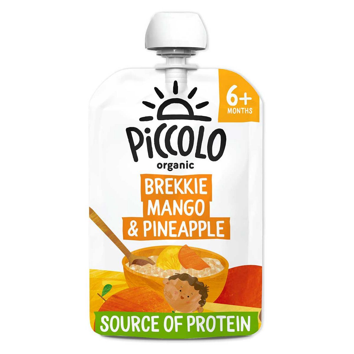 Piccolo Organic Brekkie Stage 1 Mango &amp;amp; Pineapple 100g